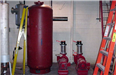 Brookhaven - July 2001 - 500 gallon hot water storage tank
