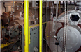 Brookhaven - May 2001 - boiler room vertical yellow pipes
