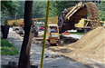 Wastewater 60 Inch Main - June 2001 - trenching for new pipes heavy equipment