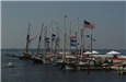 Heritage Landing - August 8 2001 - preparations for tallships
