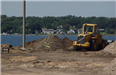 Heritage Landing - August 29 2001 - clearing dirt from construction