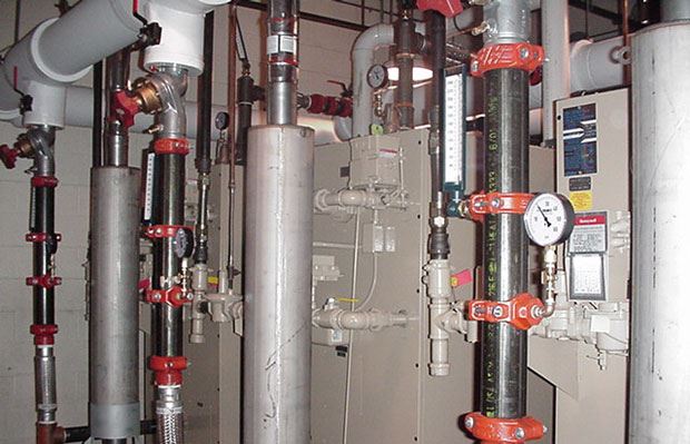 Brookhaven - back of three water heaters