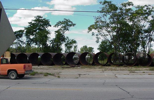 Wastewater 60 Inch Main - September 2001 - pipe tunnel sleeves