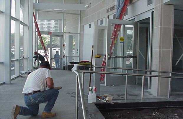 Hall of Justice - September 14 2001 - cleaning and painting