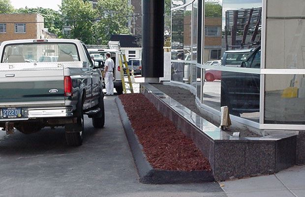 Hall of Justice - September 14 2001 - new blacktop and bark
