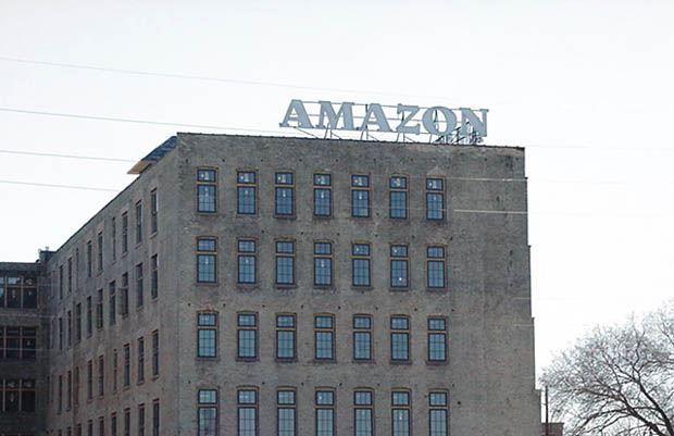 Amazon Building - February 22 2002 - new sign