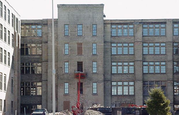 Amazon Building - February 22 2002 - rear courtyard