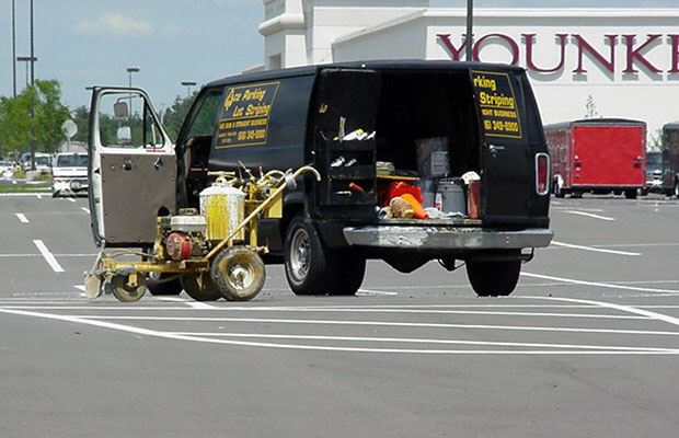 Lakes Mall - July 27 2001 - parking lot work