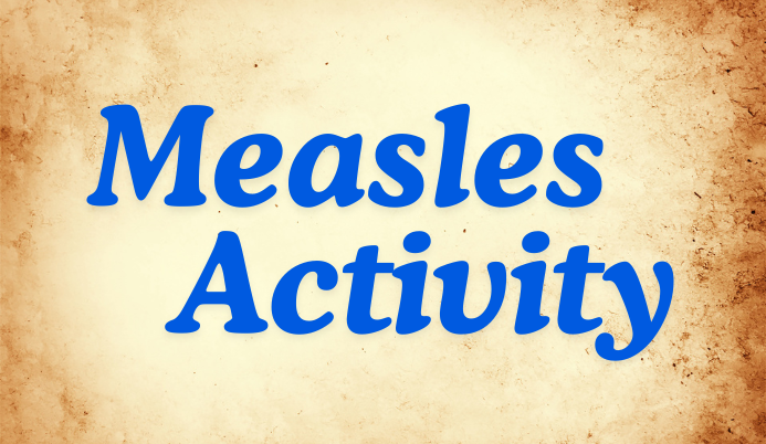 Measles Activity Word Art