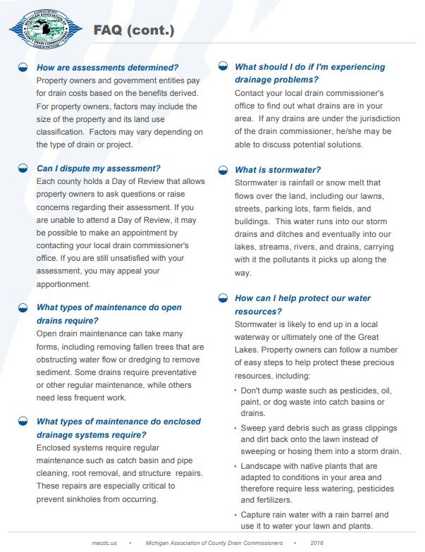 Frequently Asked Questions Continued (FAQS)